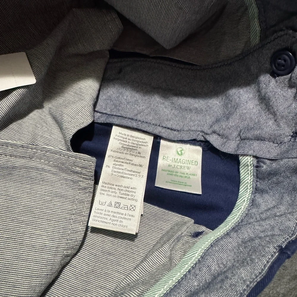J. Crew Classic Blue Chinos NWT